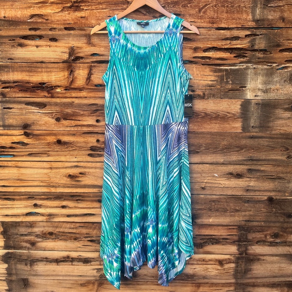 MSK | NWT Women's Blue Dress M